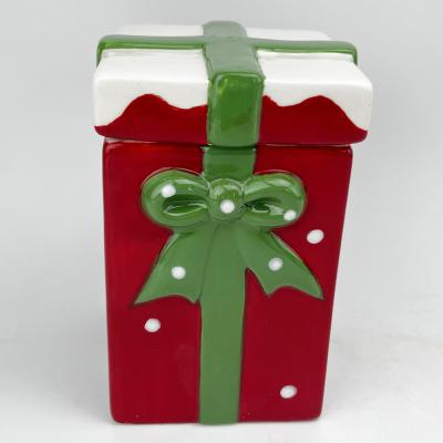 christmas gift cookier jar