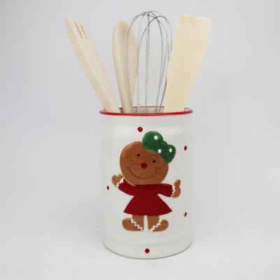 gingerbread utensile holder