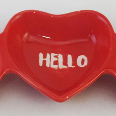 valentine heart  dish set