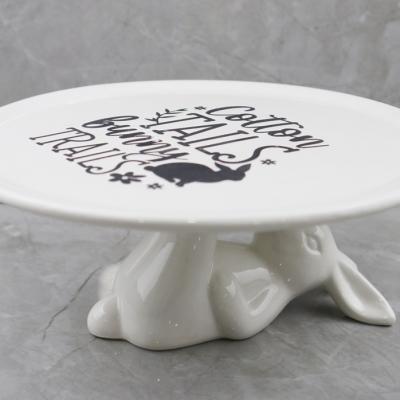 rabbit cake stand