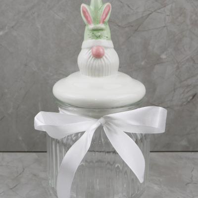 easter with glass bottle